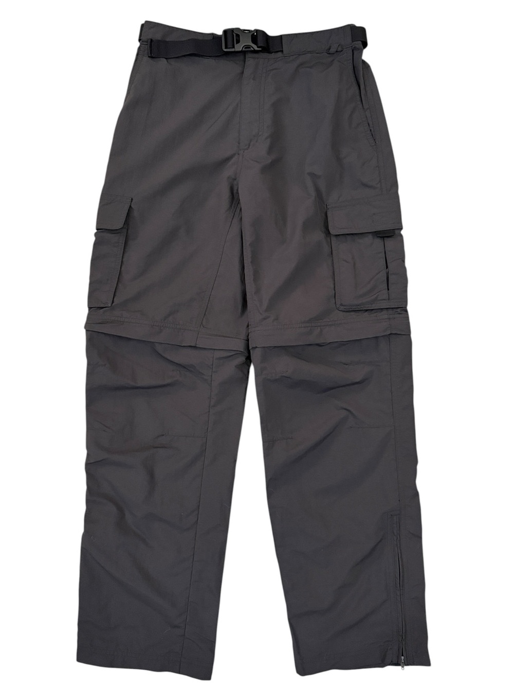 EMS Zip Off Hiking Cargo Pants Black Nylon Convertible Women’s 28-30 Fits 26x29